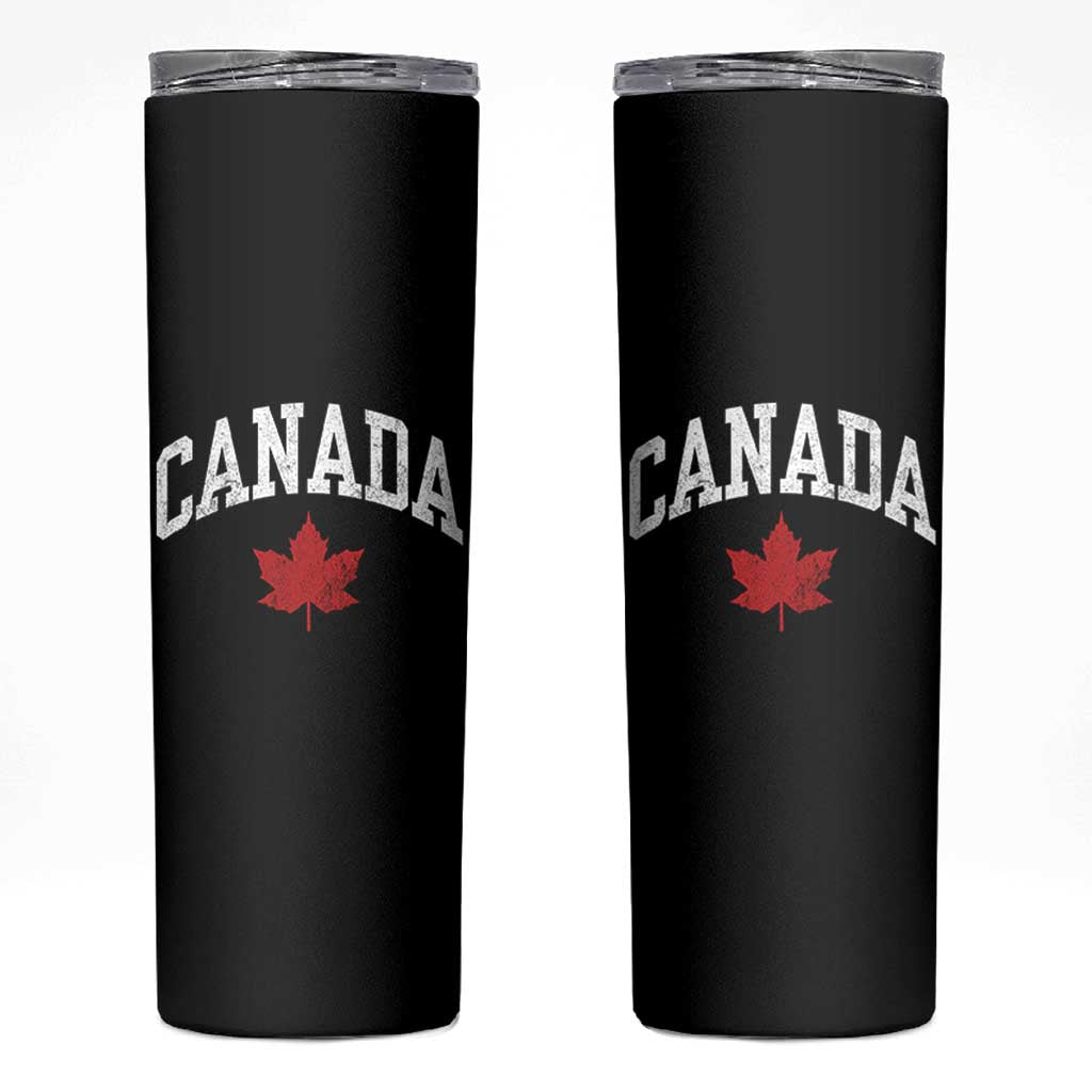 Canada Maple Leaf Skinny Tumbler Canadian Pride