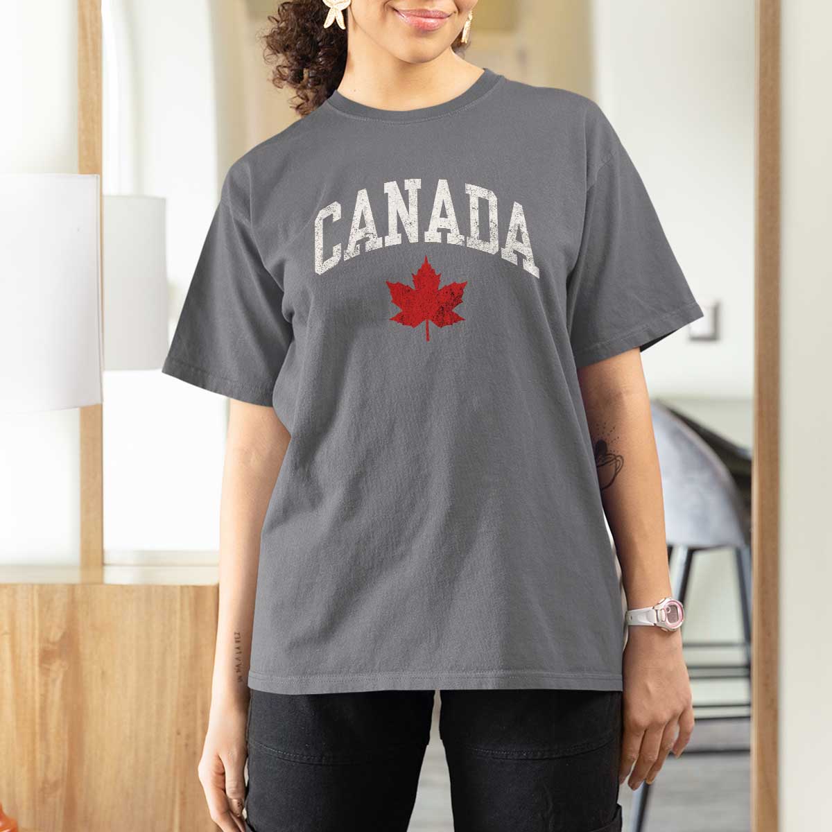 Canada Maple Leaf T Shirt For Women Canadian Pride