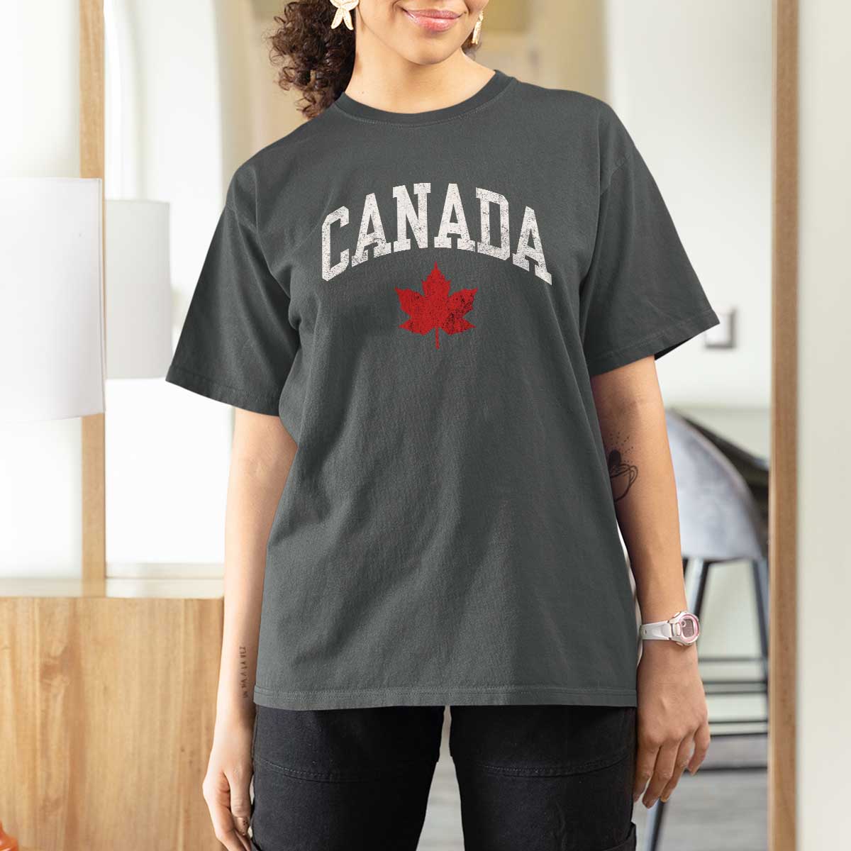 Canada Maple Leaf T Shirt For Women Canadian Pride