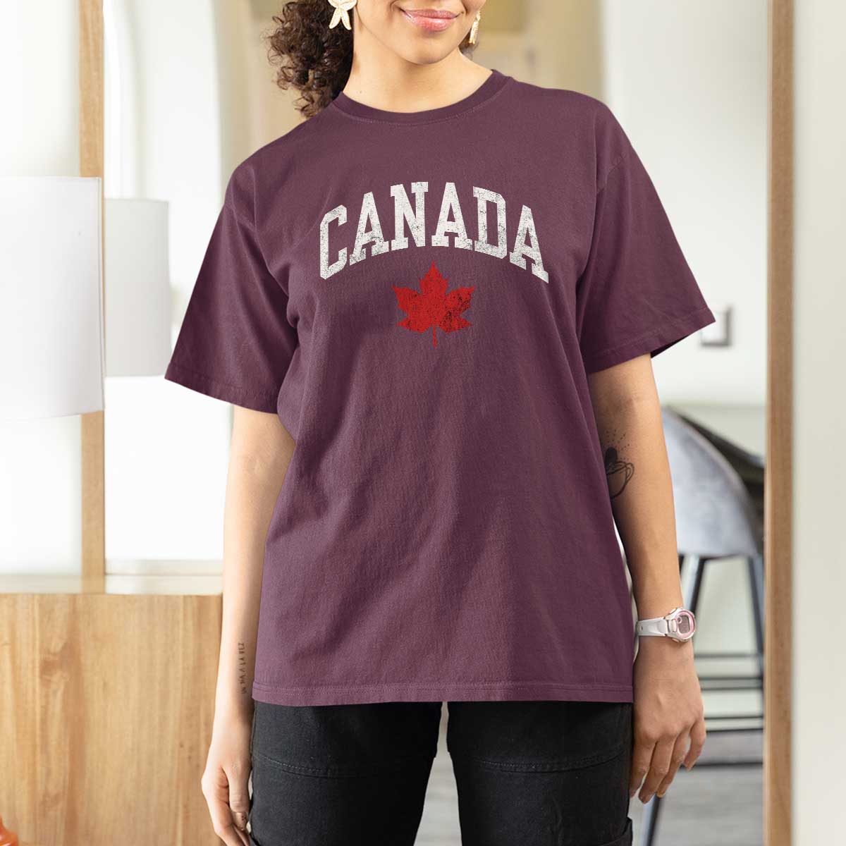 Canada Maple Leaf T Shirt For Women Canadian Pride