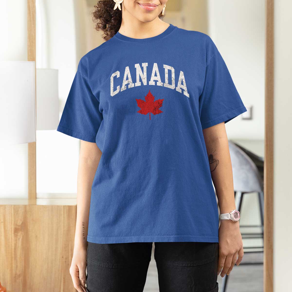Canada Maple Leaf T Shirt For Women Canadian Pride