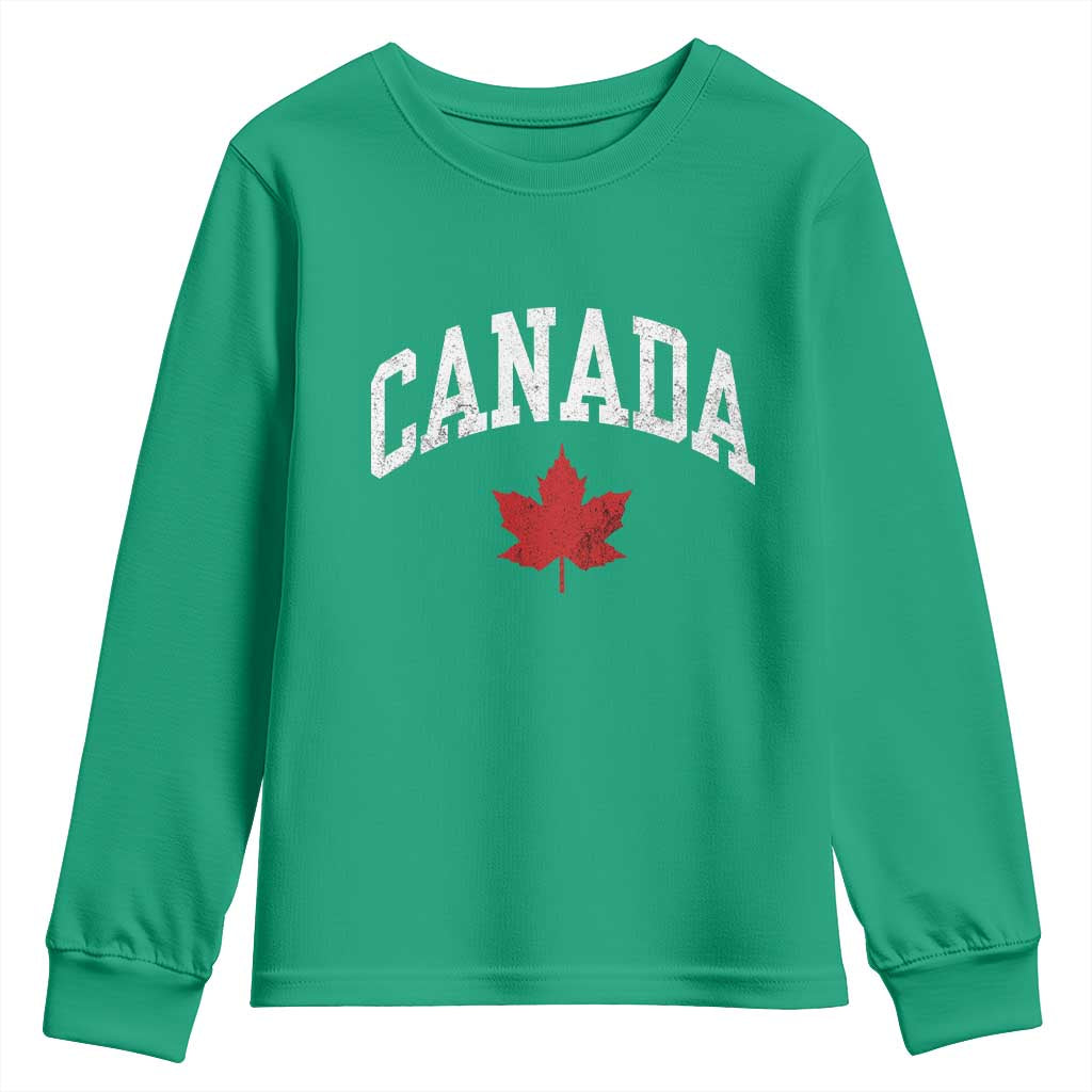 Canada Maple Leaf Youth Sweatshirt Canadian Pride