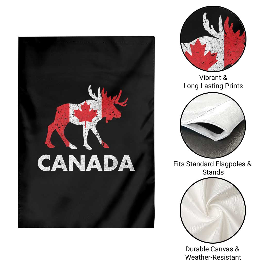 Canada Moose Maple Leaf Garden Flag Canadian Pride