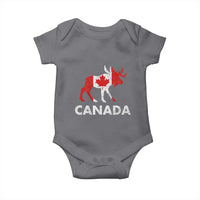 Canada Moose Maple Leaf Baby Onesie Canadian Pride