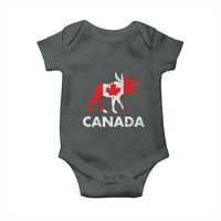 Canada Moose Maple Leaf Baby Onesie Canadian Pride