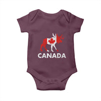 Canada Moose Maple Leaf Baby Onesie Canadian Pride