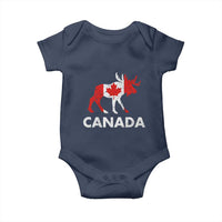 Canada Moose Maple Leaf Baby Onesie Canadian Pride
