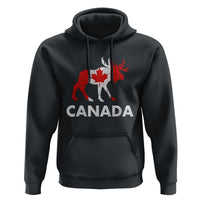 Canada Moose Maple Leaf Hoodie Canadian Pride