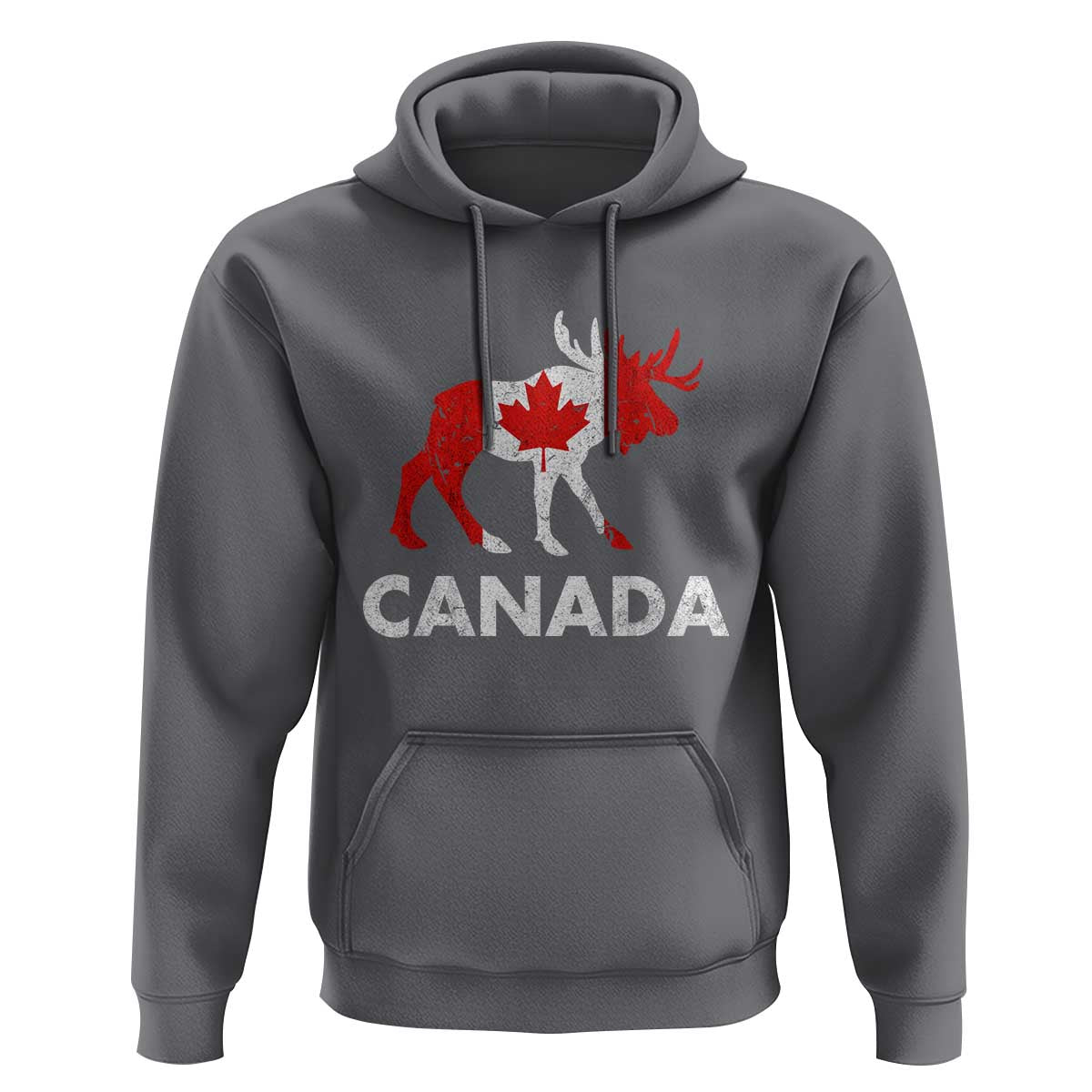 Canada Moose Maple Leaf Hoodie Canadian Pride