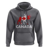 Canada Moose Maple Leaf Hoodie Canadian Pride