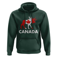 Canada Moose Maple Leaf Hoodie Canadian Pride