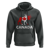 Canada Moose Maple Leaf Hoodie Canadian Pride