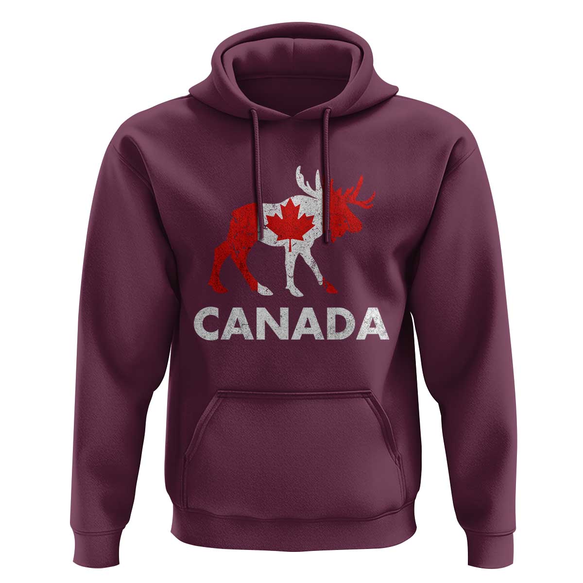 Canada Moose Maple Leaf Hoodie Canadian Pride
