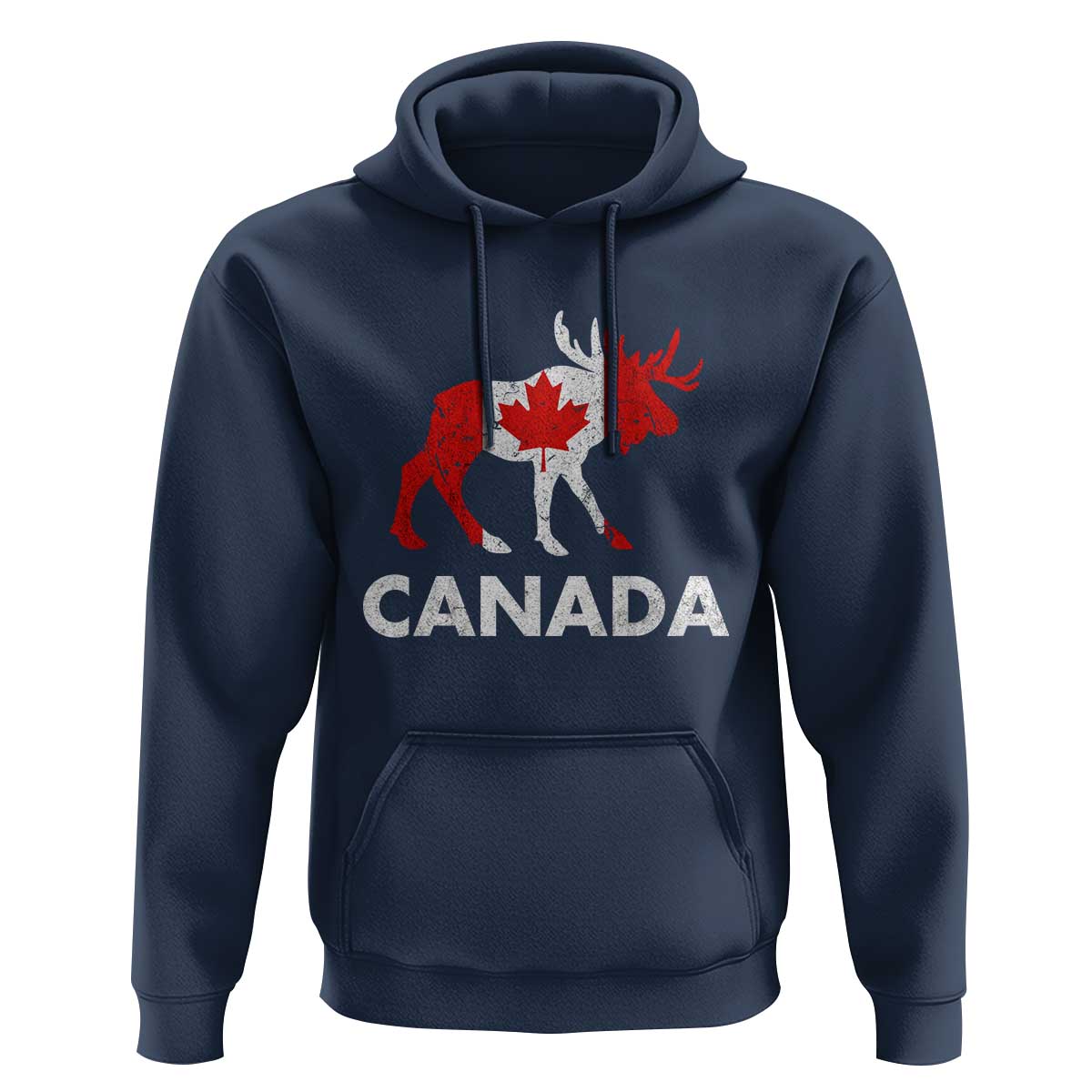 Canada Moose Maple Leaf Hoodie Canadian Pride