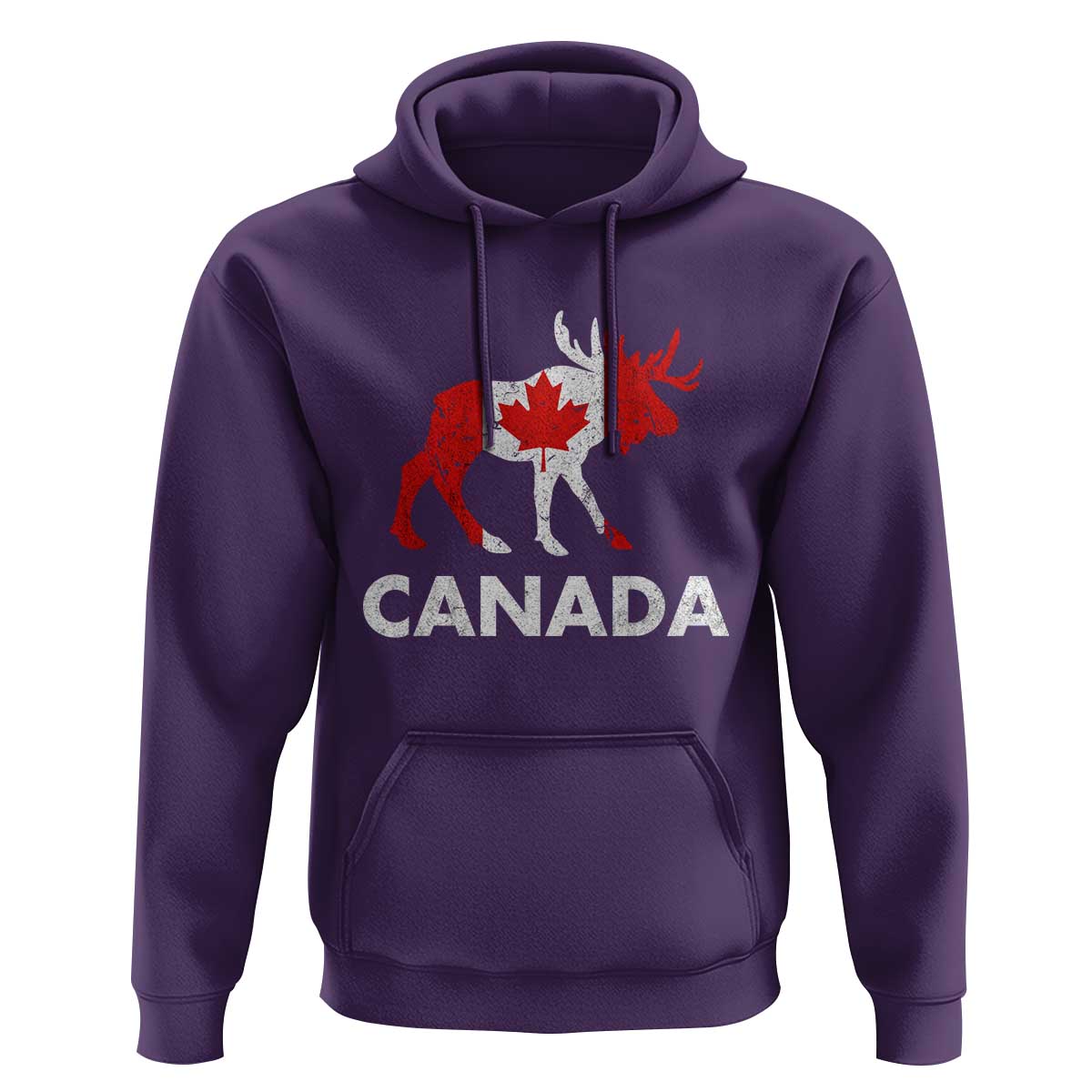Canada Moose Maple Leaf Hoodie Canadian Pride