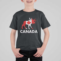 Canada Moose Maple Leaf T Shirt For Kid Canadian Pride