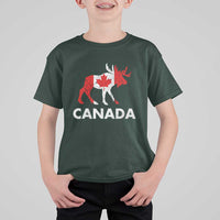 Canada Moose Maple Leaf T Shirt For Kid Canadian Pride