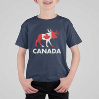 Canada Moose Maple Leaf T Shirt For Kid Canadian Pride