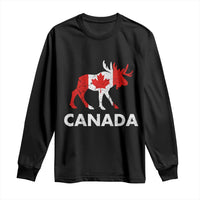 Canada Moose Maple Leaf Long Sleeve Shirt Canadian Pride