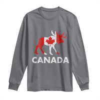 Canada Moose Maple Leaf Long Sleeve Shirt Canadian Pride