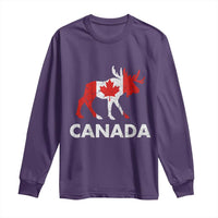 Canada Moose Maple Leaf Long Sleeve Shirt Canadian Pride