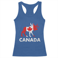 Canada Moose Maple Leaf Racerback Tank Top Canadian Pride