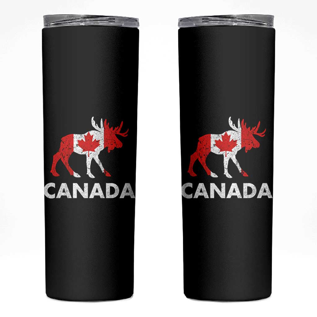 Canada Moose Maple Leaf Skinny Tumbler Canadian Pride