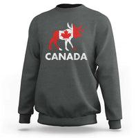 Canada Moose Maple Leaf Sweatshirt Canadian Pride