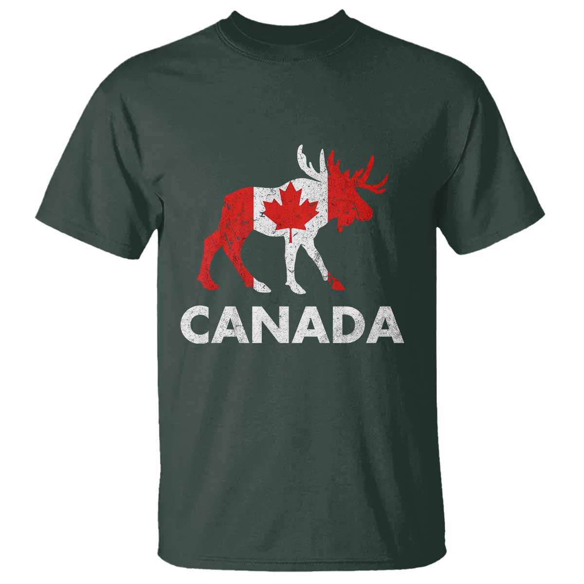 Canada Moose Maple Leaf T Shirt Canadian Pride