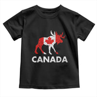 Canada Moose Maple Leaf Toddler T Shirt Canadian Pride