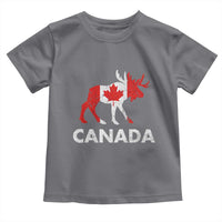 Canada Moose Maple Leaf Toddler T Shirt Canadian Pride