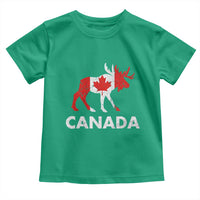 Canada Moose Maple Leaf Toddler T Shirt Canadian Pride
