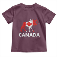 Canada Moose Maple Leaf Toddler T Shirt Canadian Pride