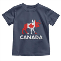 Canada Moose Maple Leaf Toddler T Shirt Canadian Pride