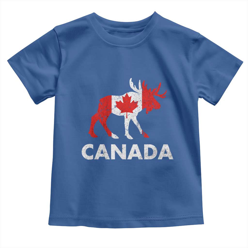 Canada Moose Maple Leaf Toddler T Shirt Canadian Pride