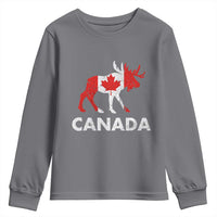 Canada Moose Maple Leaf Youth Sweatshirt Canadian Pride