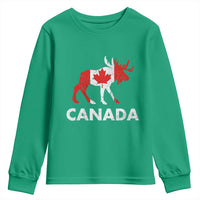 Canada Moose Maple Leaf Youth Sweatshirt Canadian Pride