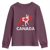 Canada Moose Maple Leaf Youth Sweatshirt Canadian Pride