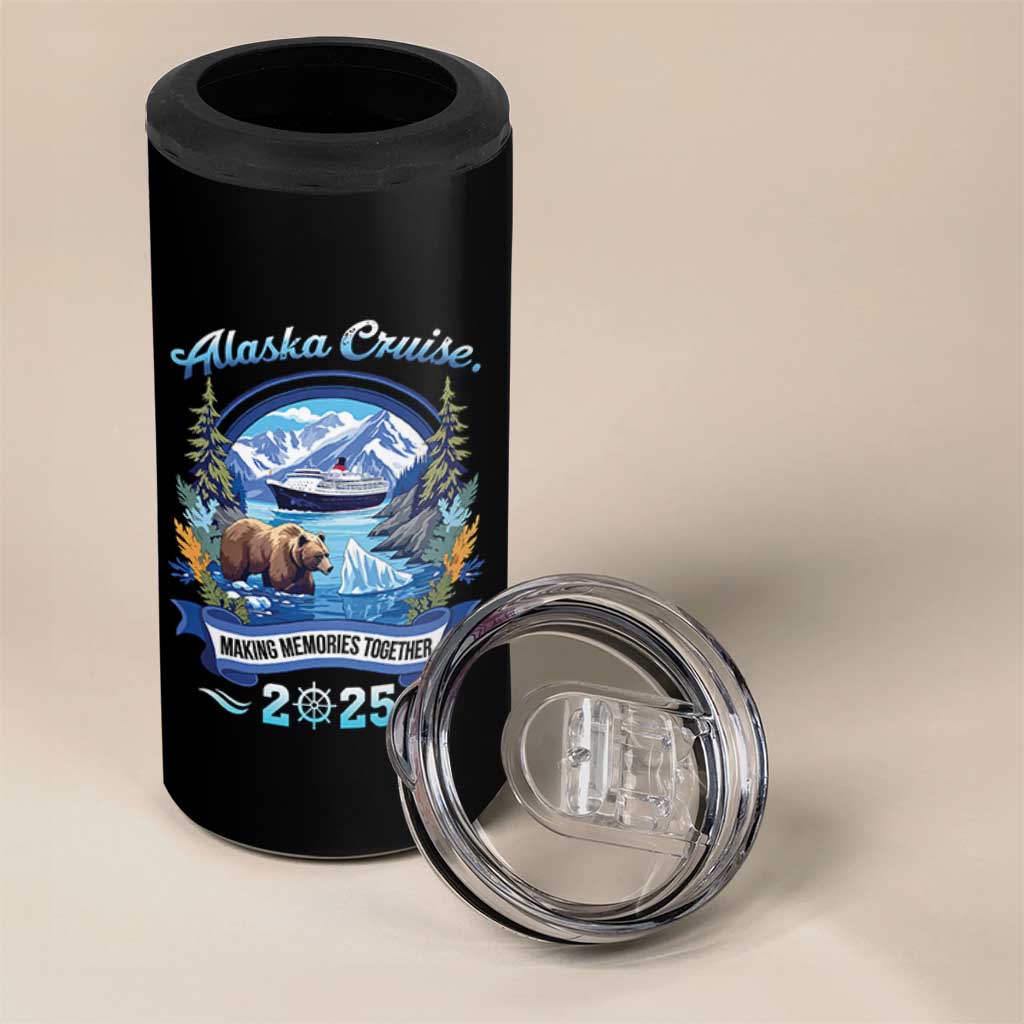 Alaska Cruising 4 in 1 Can Cooler Tumbler Alaskan Cruisin Together Matching Family Cruise - Wonder Print Shop