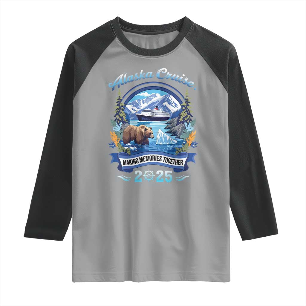 Alaska Cruising Raglan Shirt Alaskan Cruisin Together Matching Family Cruise - Wonder Print Shop