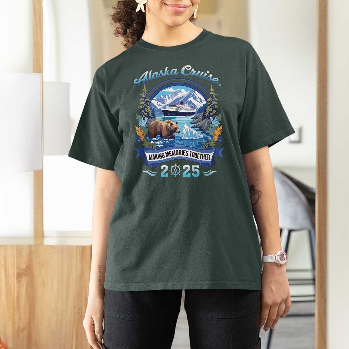 Alaska Cruising T Shirt For Women Alaskan Cruisin Together Matching Family Cruise - Wonder Print Shop