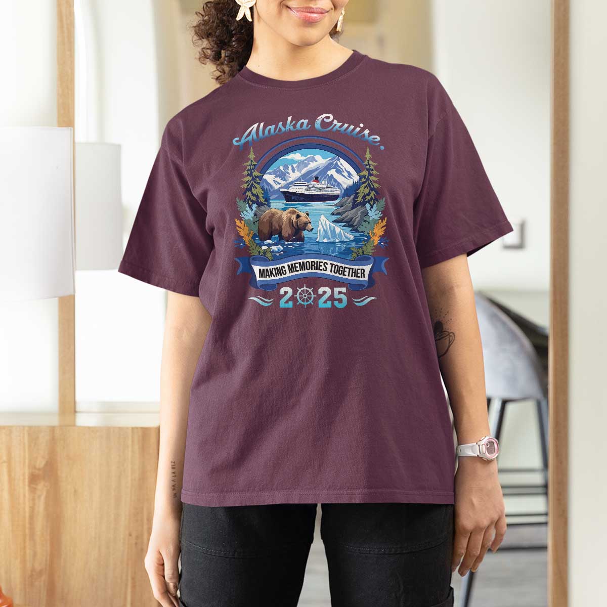 Alaska Cruising T Shirt For Women Alaskan Cruisin Together Matching Family Cruise - Wonder Print Shop