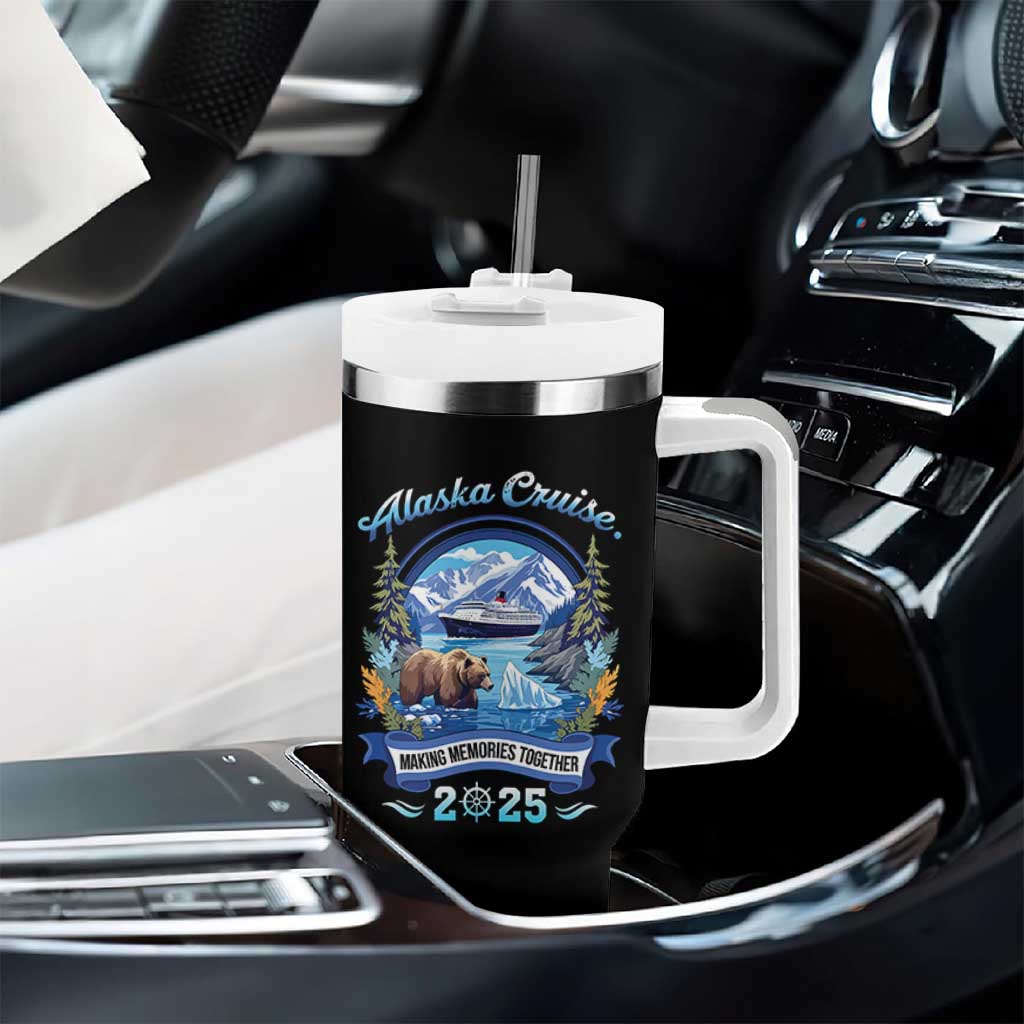 Alaska Cruising Tumbler With Handle Alaskan Cruisin Together Matching Family Cruise - Wonder Print Shop