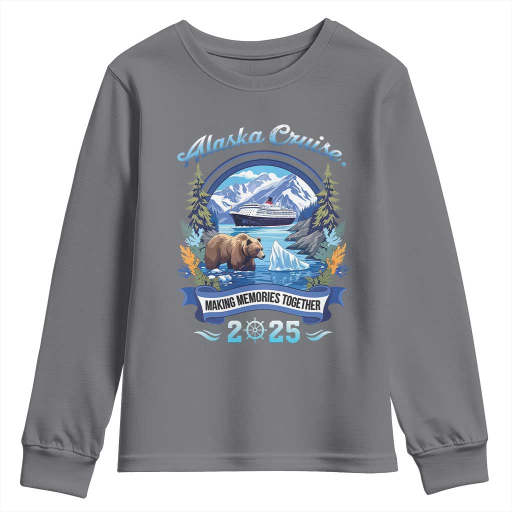 Alaska Cruising Youth Sweatshirt Alaskan Cruisin Together Matching Family Cruise - Wonder Print Shop