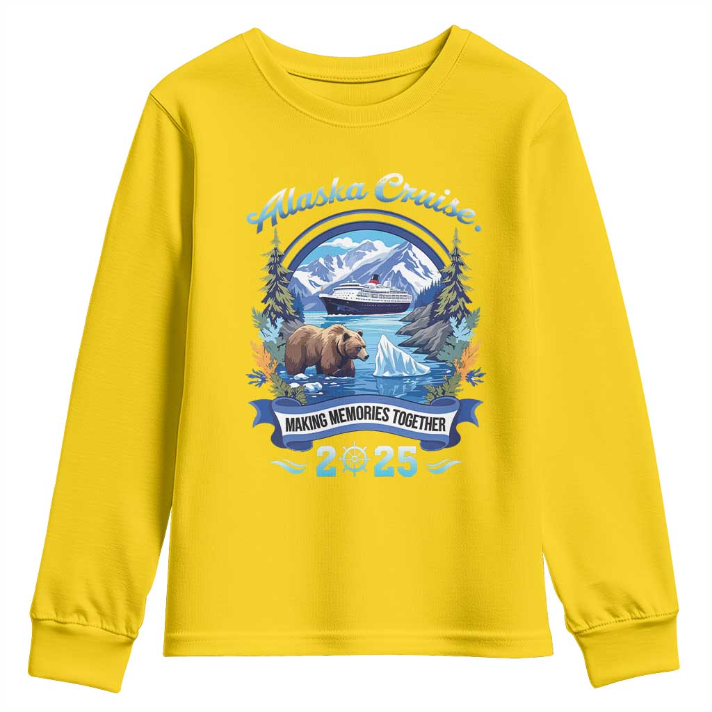 Alaska Cruising Youth Sweatshirt Alaskan Cruisin Together Matching Family Cruise - Wonder Print Shop