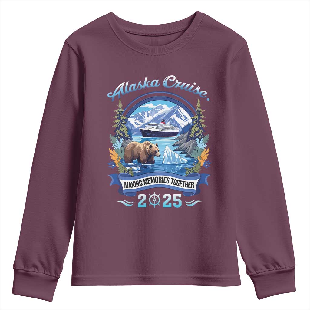 Alaska Cruising Youth Sweatshirt Alaskan Cruisin Together Matching Family Cruise - Wonder Print Shop