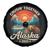 Alaska Cruise Spare Tire Cover Retro Alaskan Cruisin Together Matching Family Cruise - Wonder Print Shop