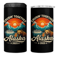 Alaska Cruise 4 in 1 Can Cooler Tumbler Retro Alaskan Cruisin Together Matching Family Cruise - Wonder Print Shop