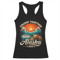 Alaska Cruise Racerback Tank Top Retro Alaskan Cruisin Together Matching Family Cruise - Wonder Print Shop