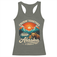Alaska Cruise Racerback Tank Top Retro Alaskan Cruisin Together Matching Family Cruise - Wonder Print Shop